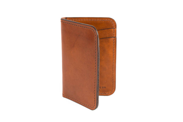 No.52 | 'Buck Brown' Vertical Leather Wallet For Men