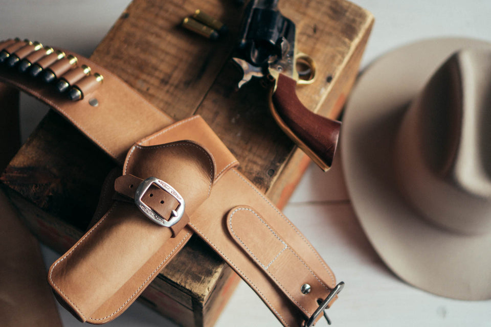 Making a Leather Cowboy Action Fast Draw Holster and Belt