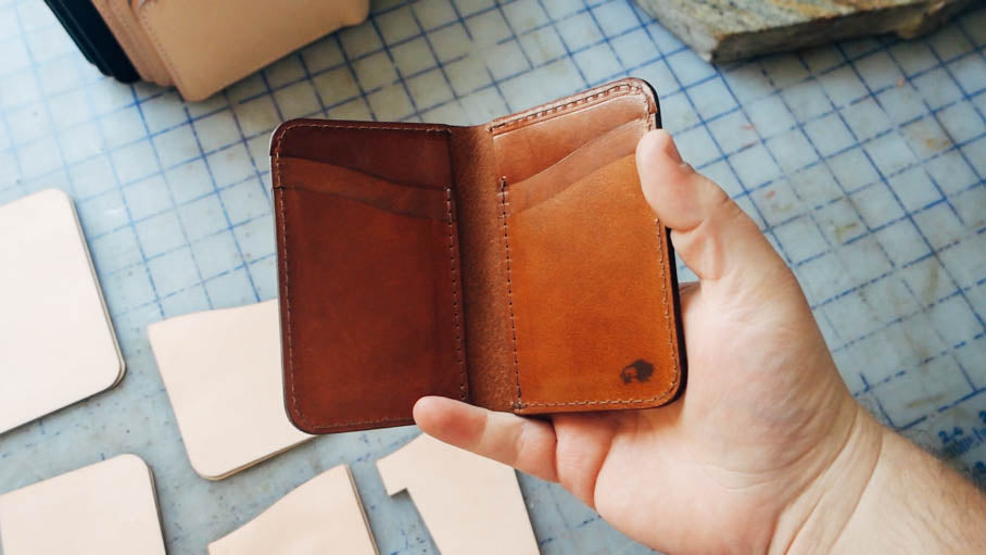 How we make our BEST selling leather wallet - No.52 Vertical Wallet