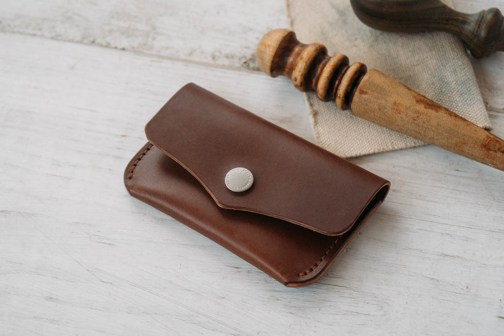 Making a Simple Leather Snap Wallet Card Holder