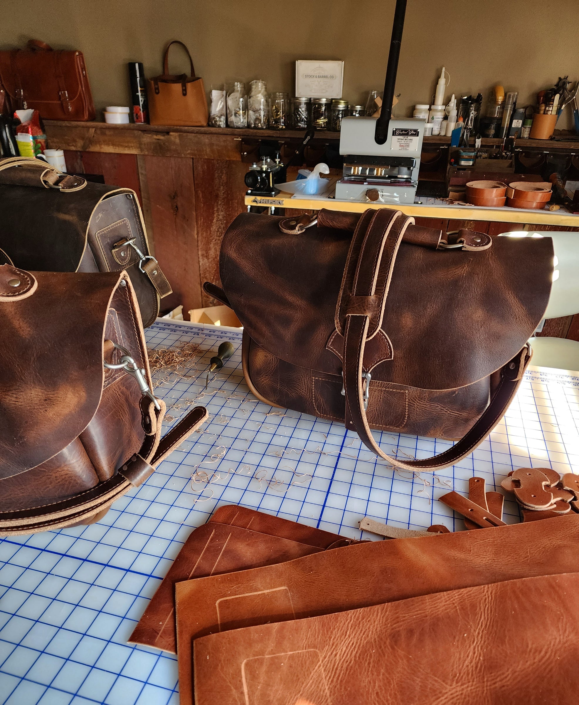 Artisan Leather Bags & Wallets Stock and Barrel