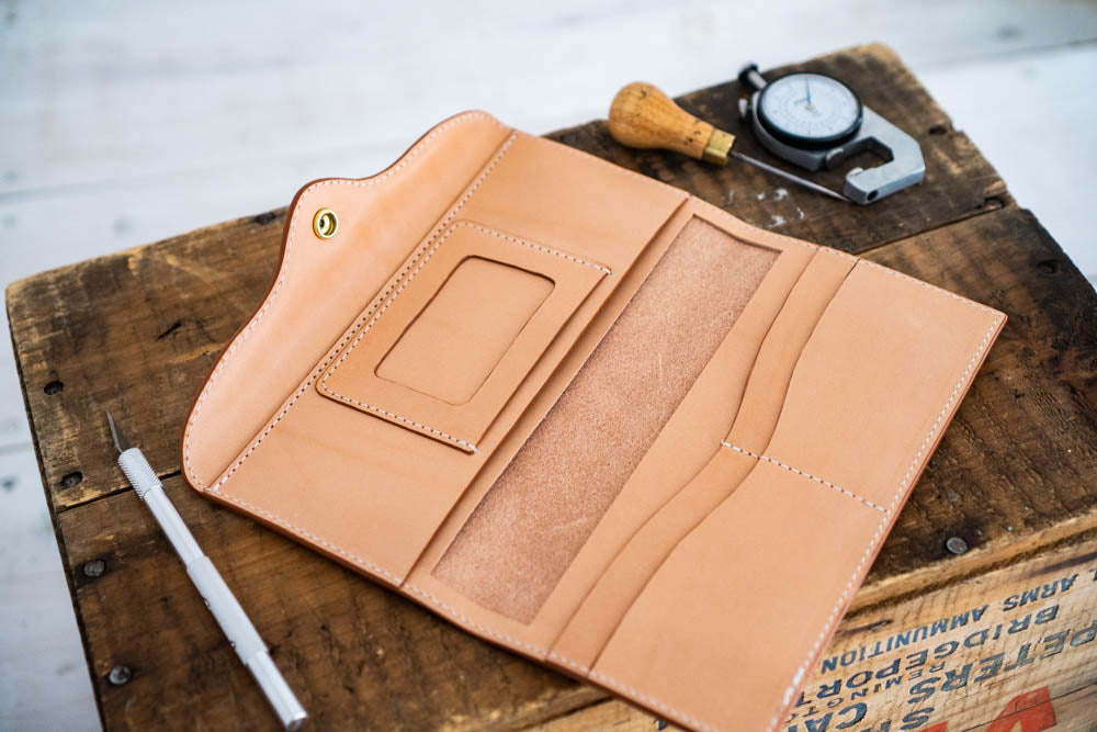 Women's Long Leather Wallet Template | Women's Wallet Pattern