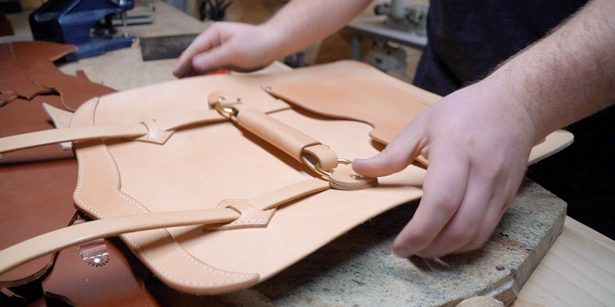 Men's Leather Laptop Bag Pattern No.60 Western Leather Bag Template