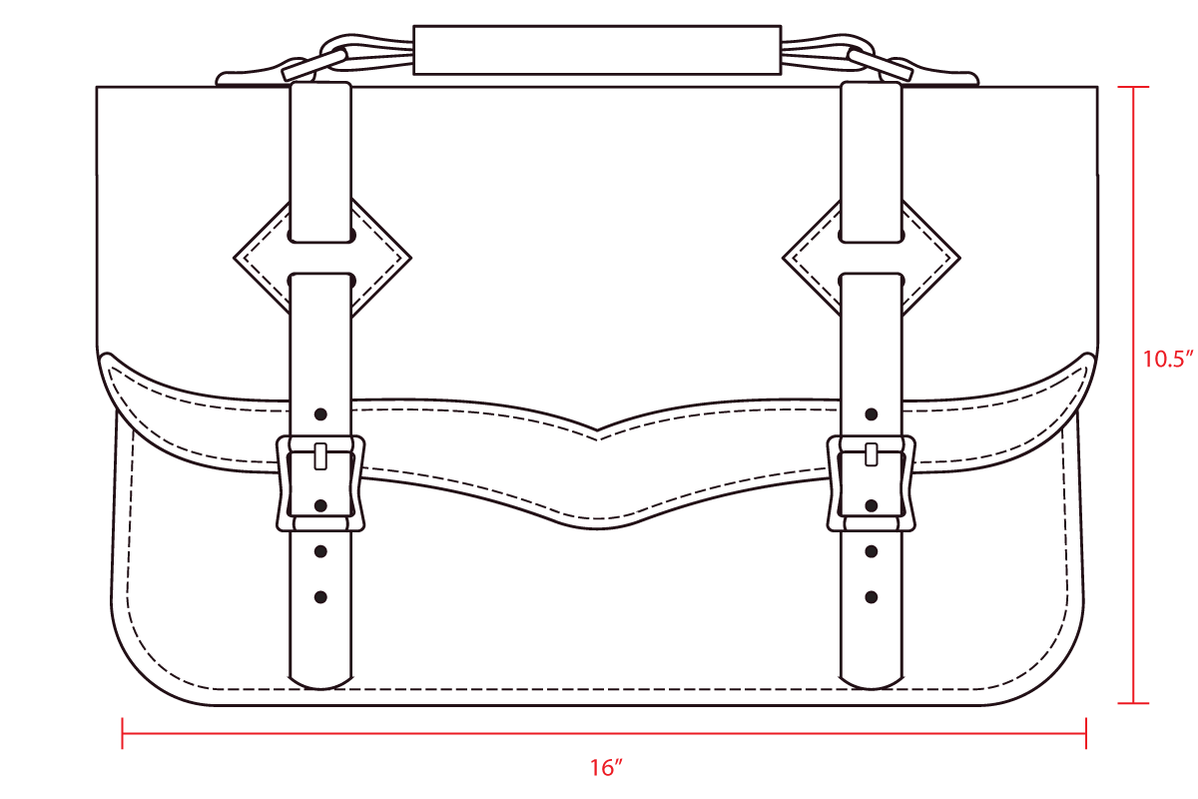 Men's Leather Laptop Bag Pattern No.60 Western Leather Bag Template