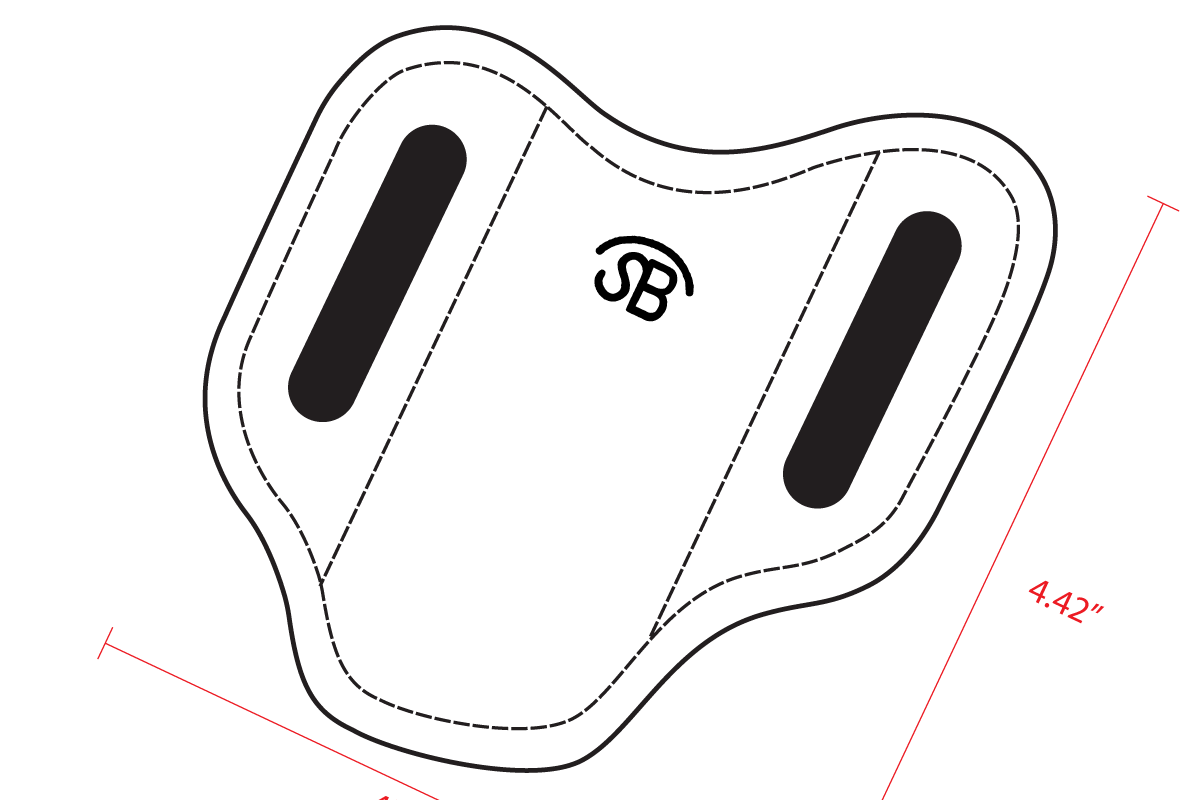 no.87 | leather trapper knife sheath (digital pattern)