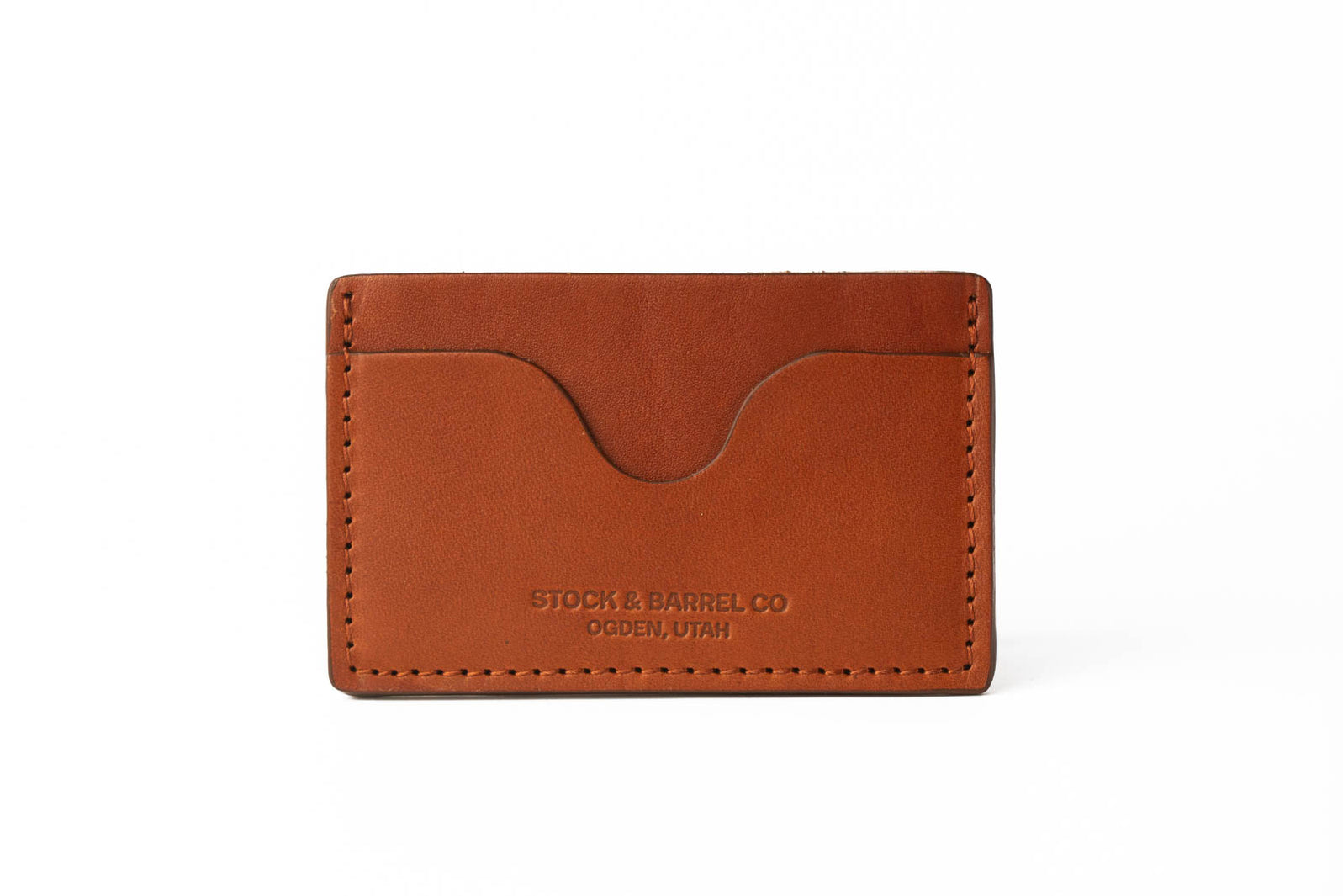 Slim Leather Credit Card Holder Wallet Stock and Barrel